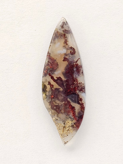 Moss agate cabochon
