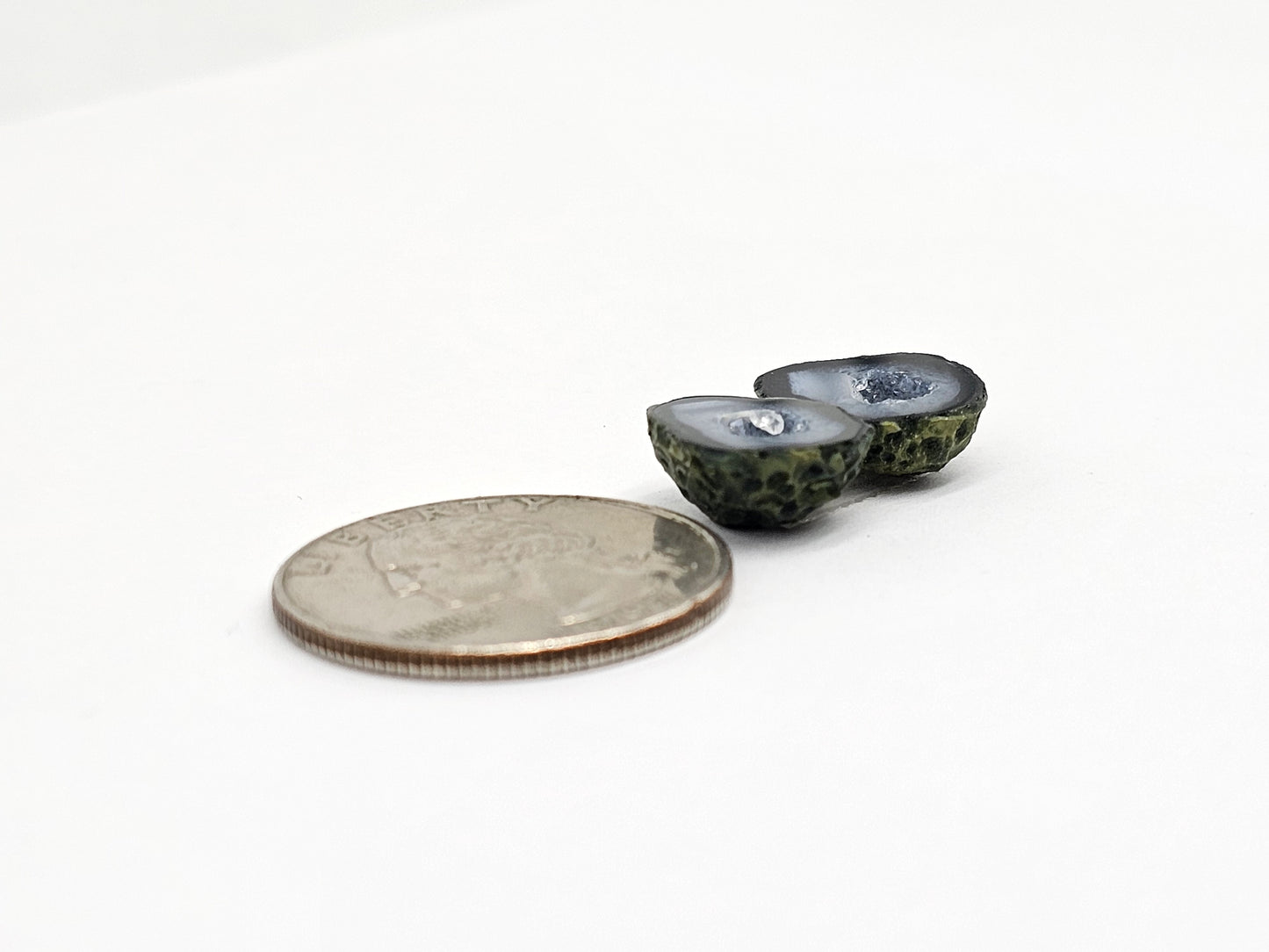 Tabasco Geode Cabochon Pair | Natural Mexican Geode