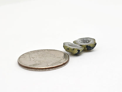 Tabasco Geode Cabochon Pair | Natural Mexican Geode