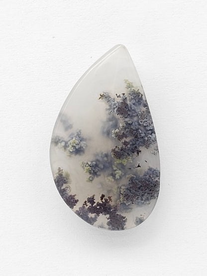 Moss agate cabochon