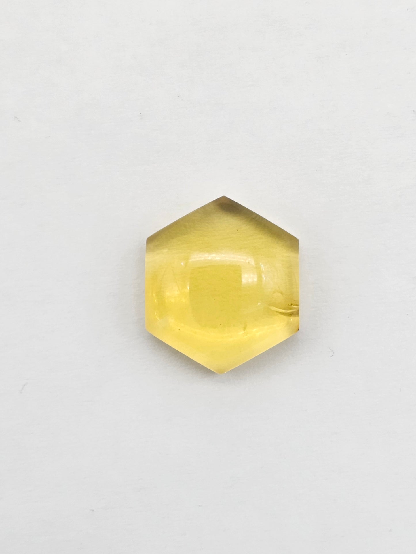 Amber Hexagon Cabochon