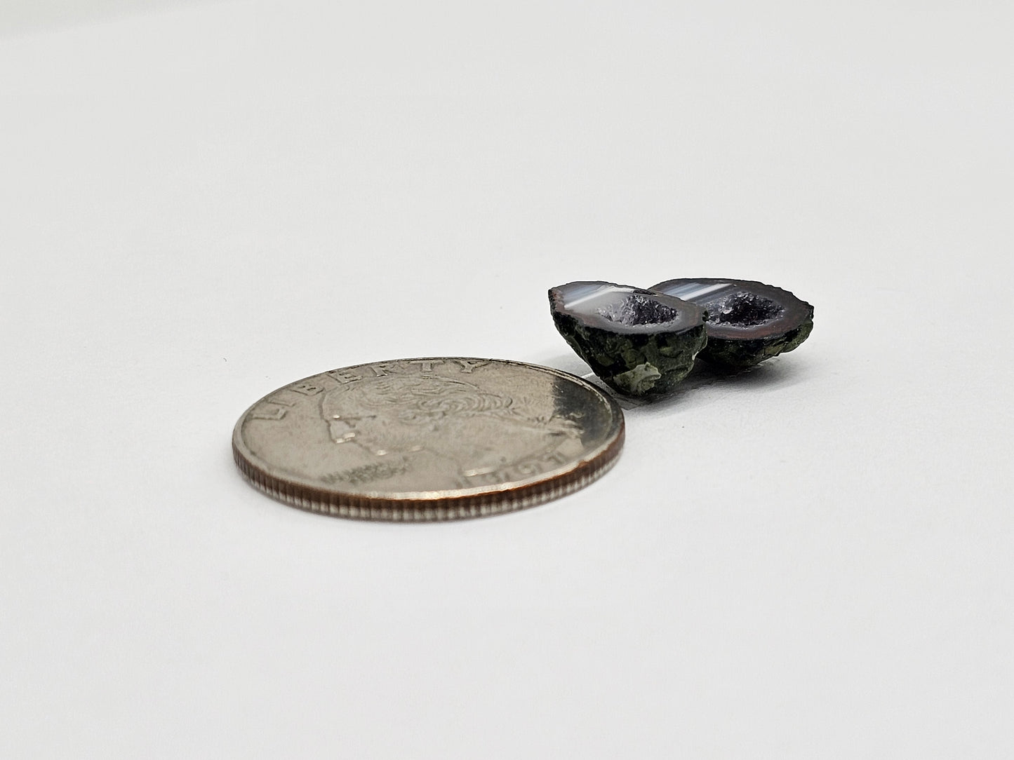Tabasco Geode Cabochon Pair | Natural Mexican Geode