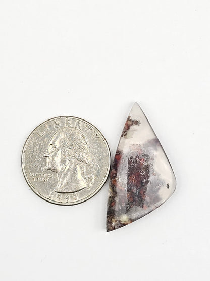 Moss agate cabochon