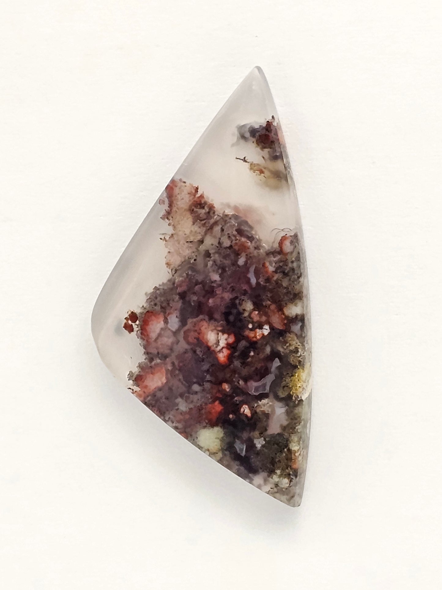 Moss agate cabochon