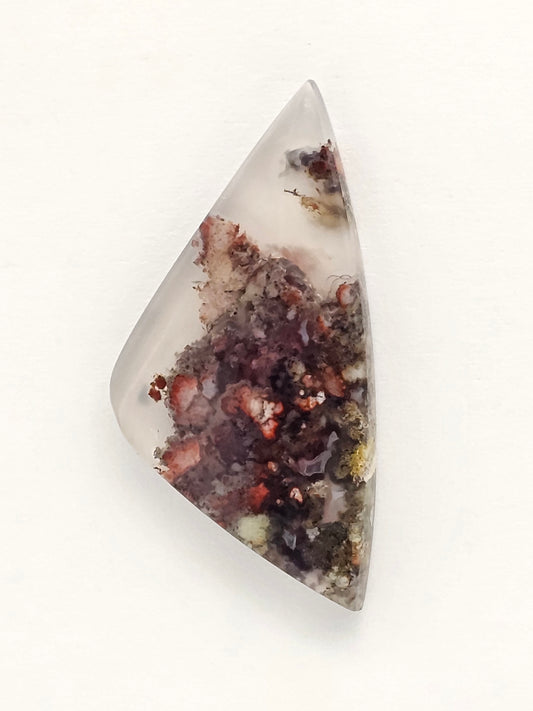 Moss agate cabochon