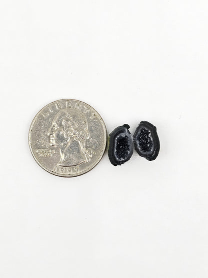 Tabasco Geode Cabochon Pair | Natural Mexican Geode