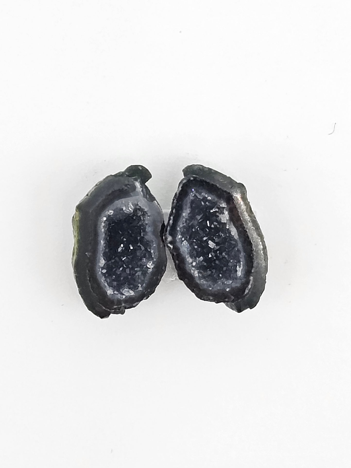 Tabasco Geode Cabochon Pair | Natural Mexican Geode