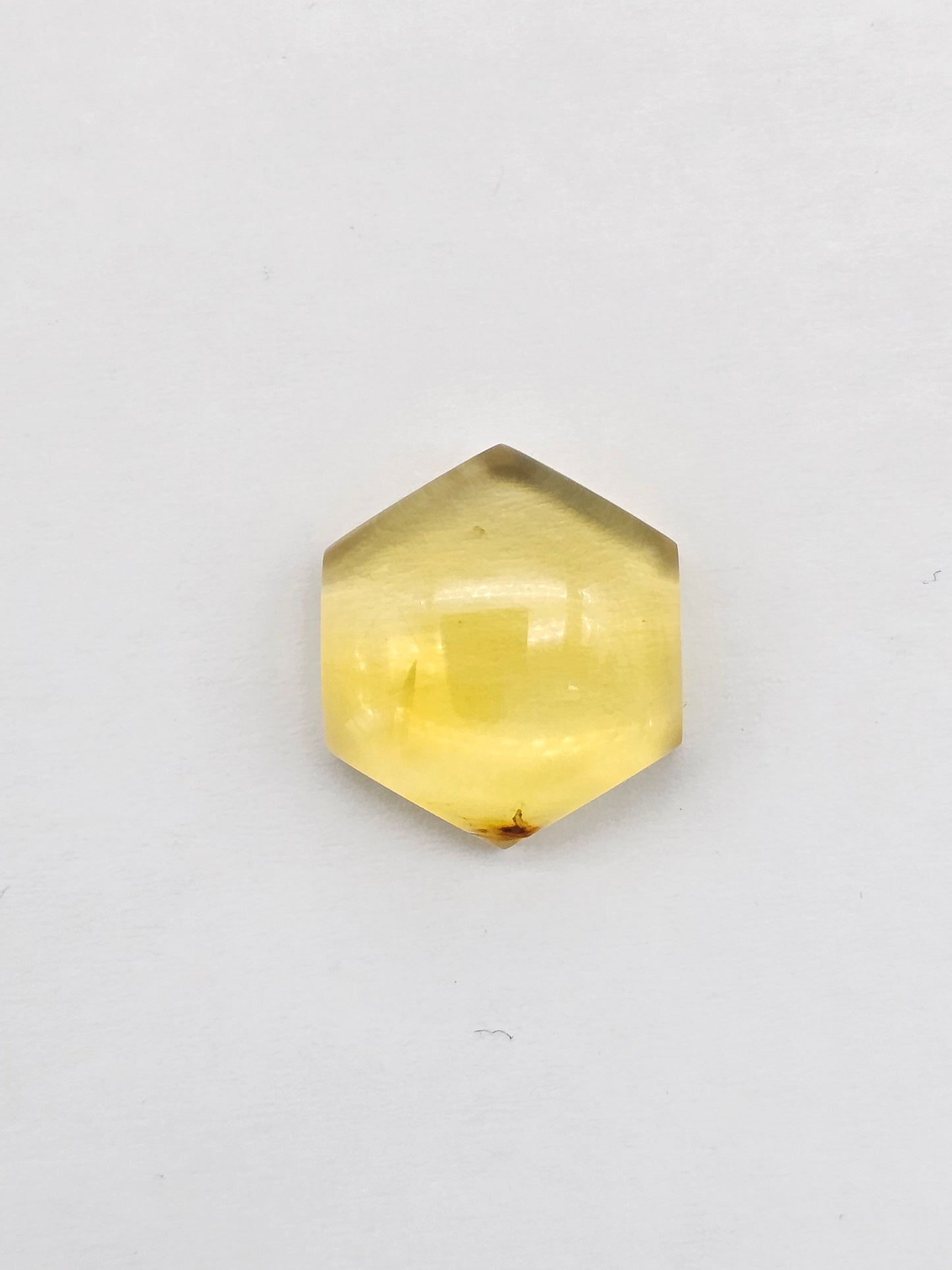 Amber Hexagon Cabochon