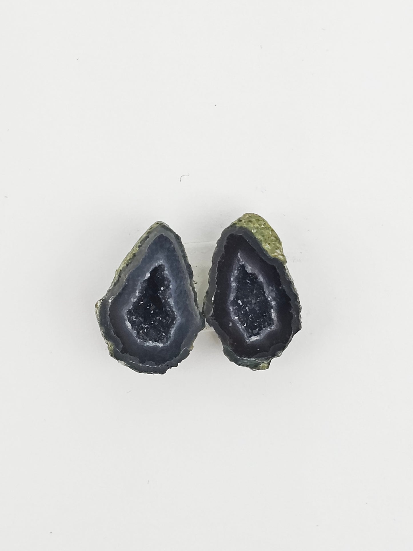 Tabasco Geode Cabochon Pair | Natural Mexican Geode