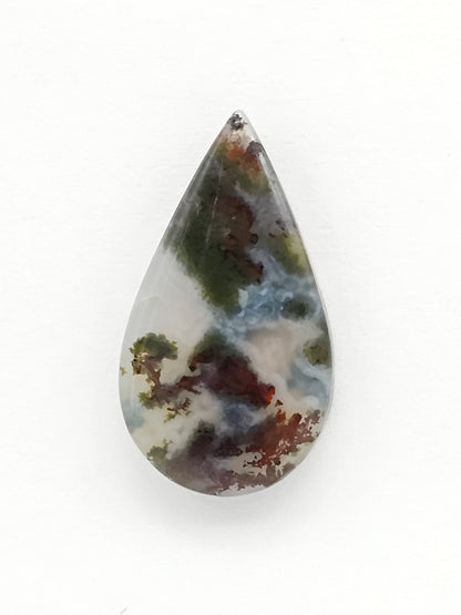 Moss agate cabochon