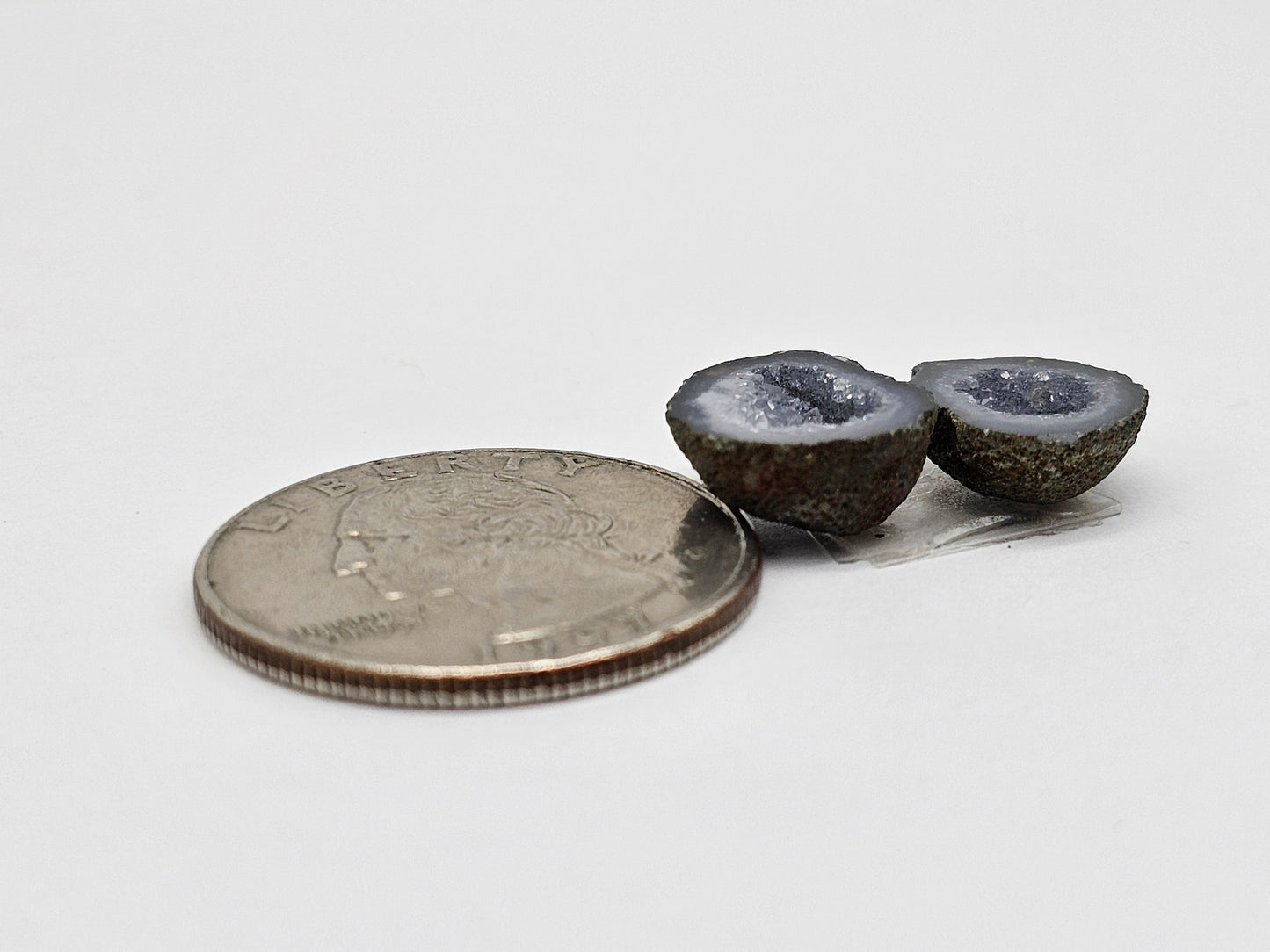 Tabasco Geode Cabochon Pair | Natural Mexican Geode