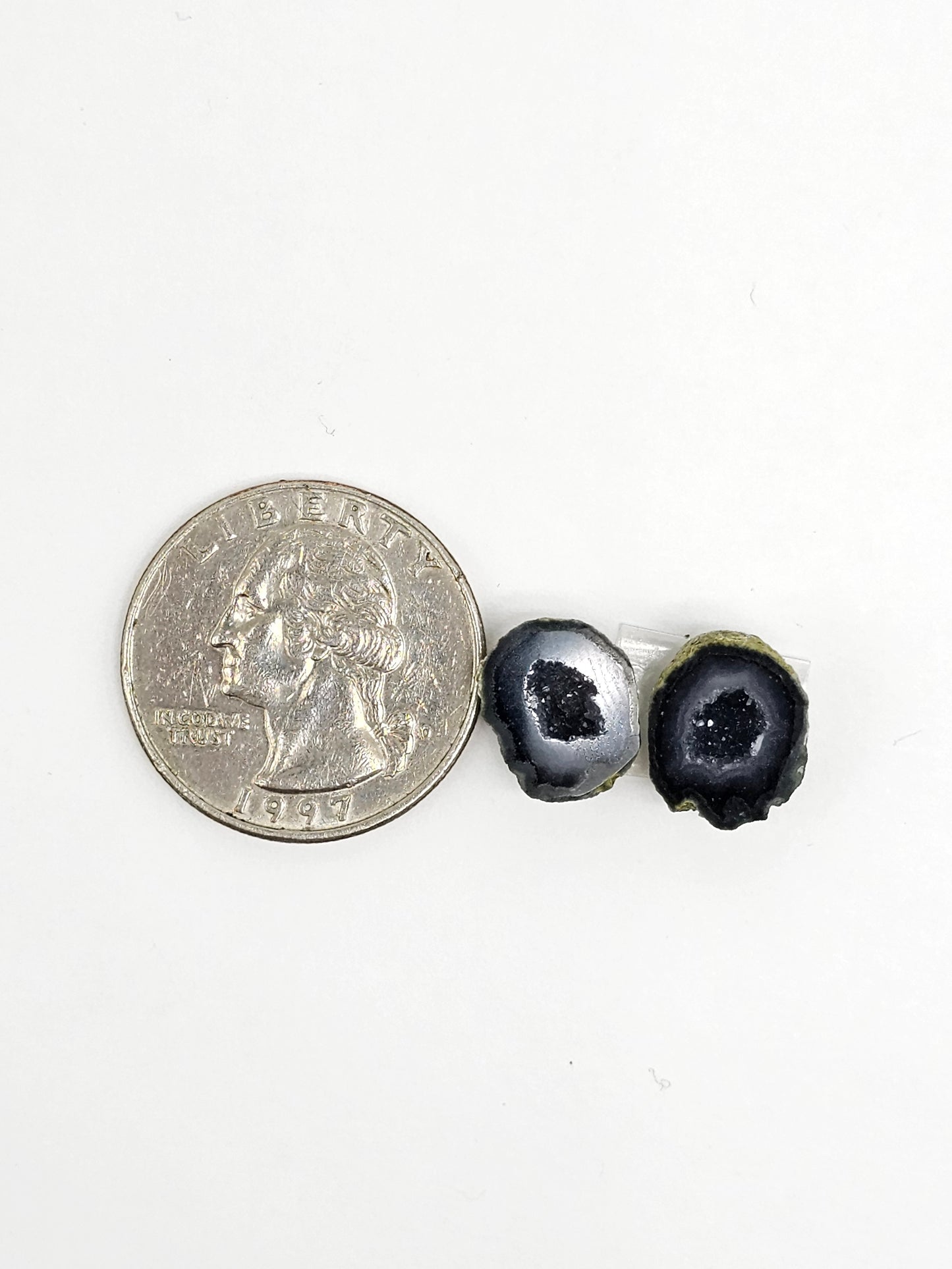 Tabasco Geode Cabochon Pair | Natural Mexican Geode