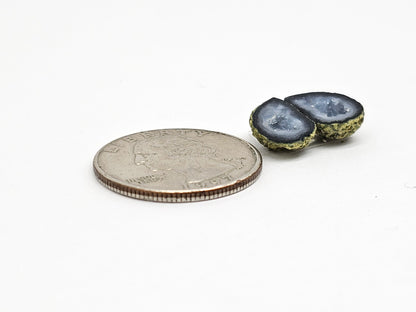 Tabasco Geode Cabochon Pair | Natural Mexican Geode