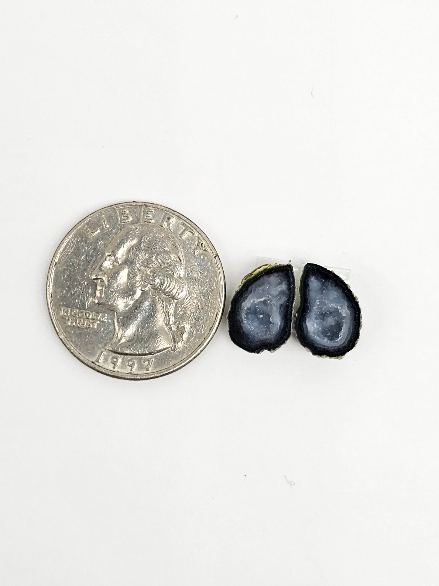 Tabasco Geode Cabochon Pair | Natural Mexican Geode