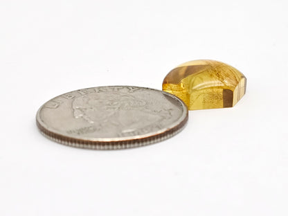 Amber Hexagon Cabochon