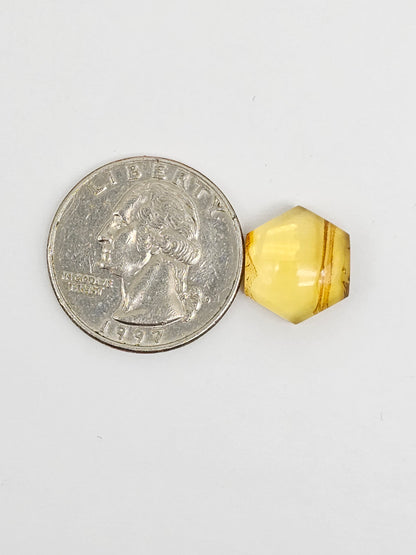 Amber Hexagon Cabochon