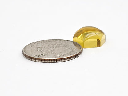 Amber Hexagon Cabochon