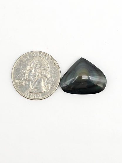 Rainbow obsidian Cabochon | Natural Mexican Obsidian for Silversmiths