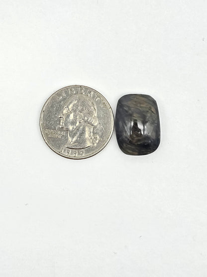 Velvet obsidian Cabochon | Natural Mexican Obsidian for Silversmiths