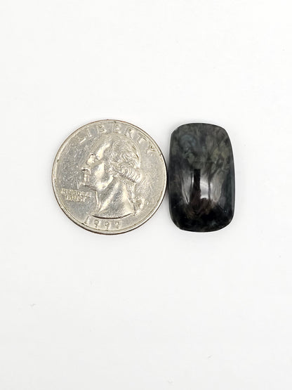 Velvet obsidian Cabochon | Natural Mexican Obsidian for Silversmiths