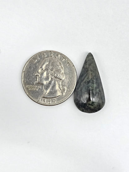 Velvet obsidian Cabochon | Natural Mexican Obsidian for Silversmiths
