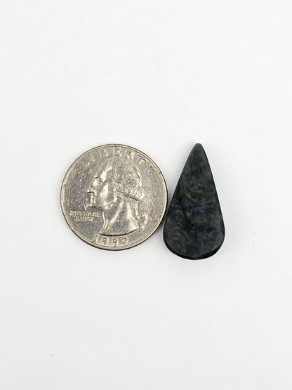 Velvet obsidian Cabochon | Natural Mexican Obsidian for Silversmiths