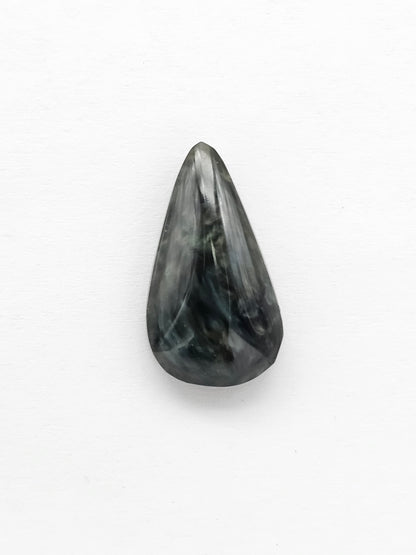 Velvet obsidian Cabochon | Natural Mexican Obsidian for Silversmiths