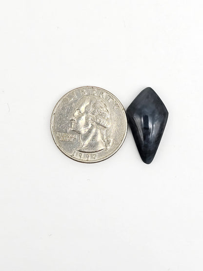 Velvet obsidian Cabochon | Natural Mexican Obsidian for Silversmiths