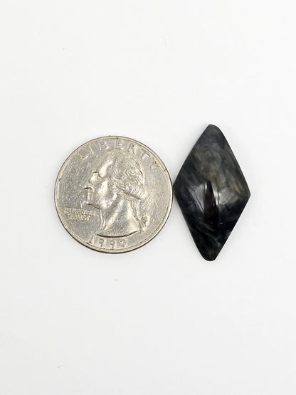 Velvet obsidian Cabochon | Natural Mexican Obsidian for Silversmiths