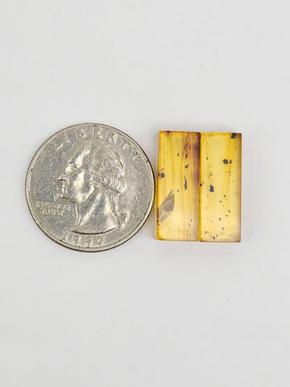 Amber Rectangle Cabochon