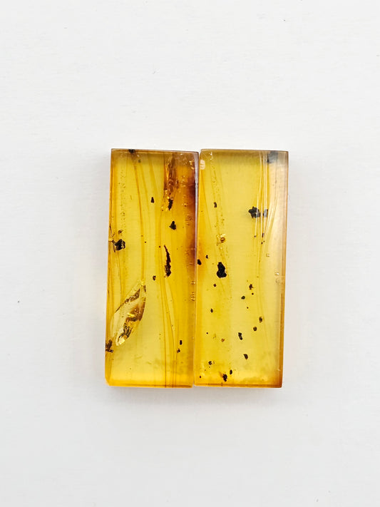 Amber Rectangle Cabochon