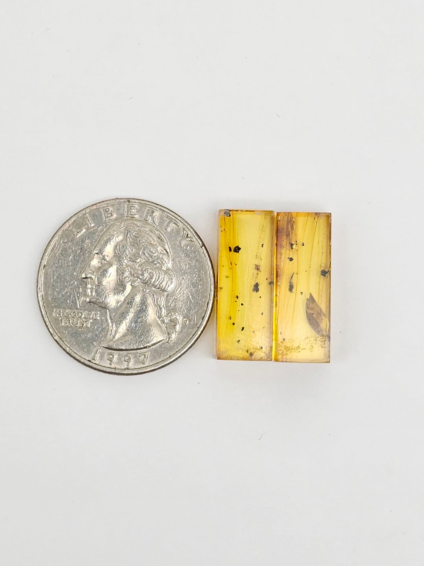 Amber Rectangle Cabochon