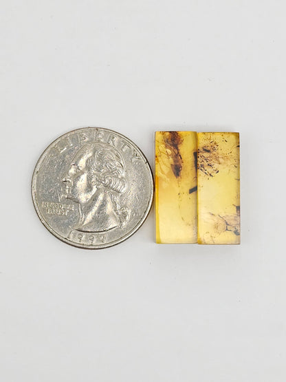 Amber Rectangle Cabochon