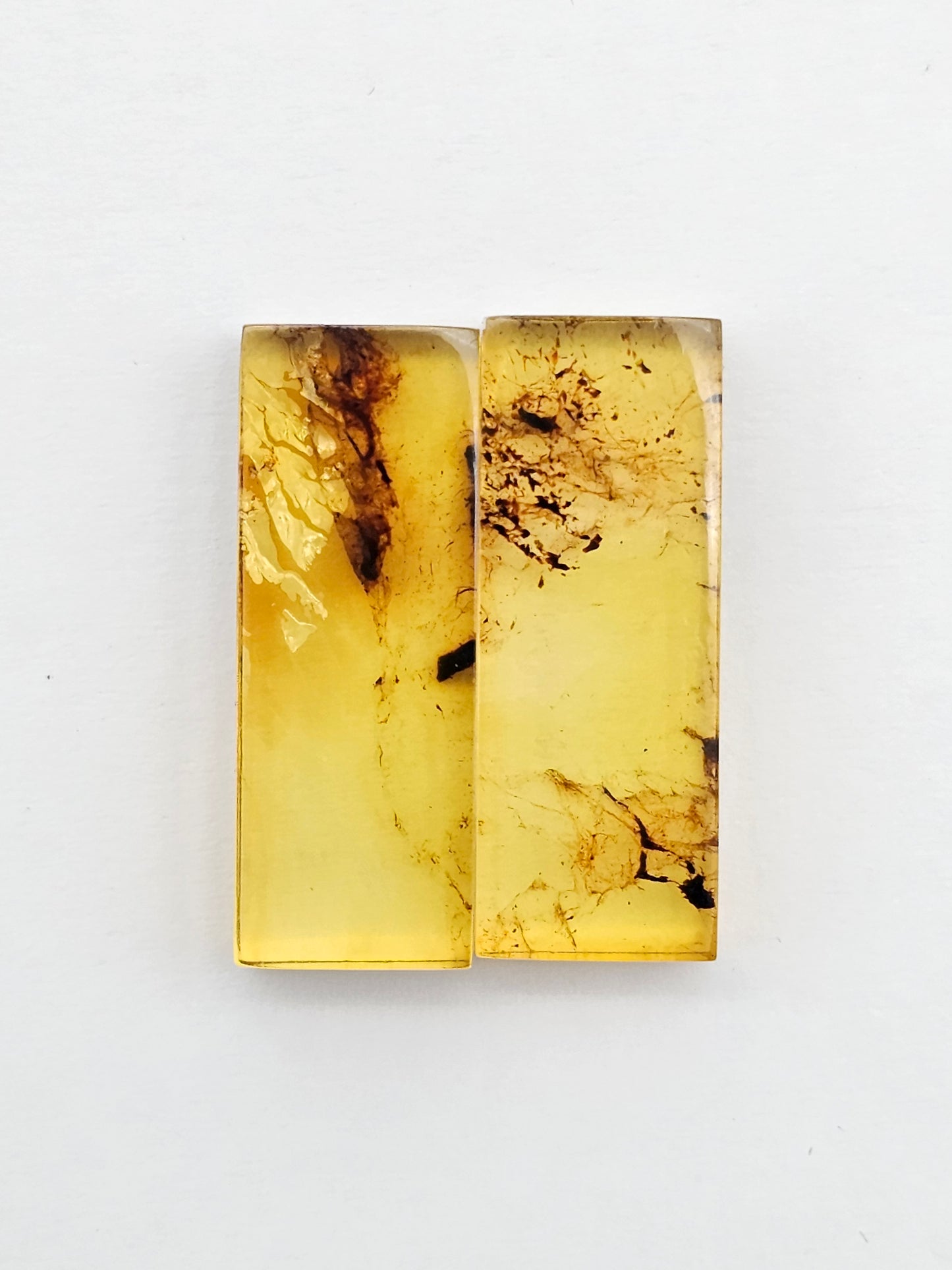 Amber Rectangle Cabochon