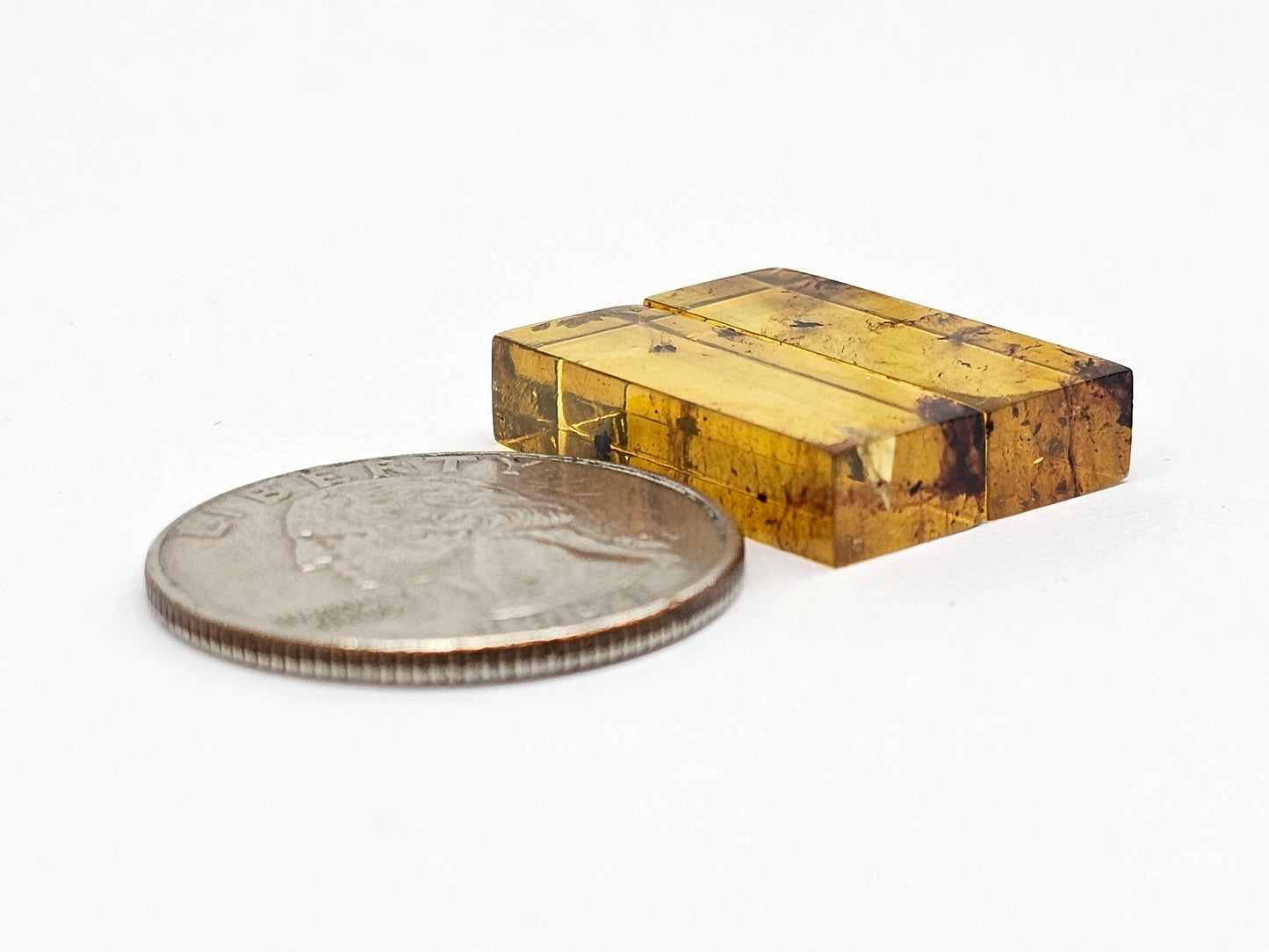 Amber Rectangle Cabochon