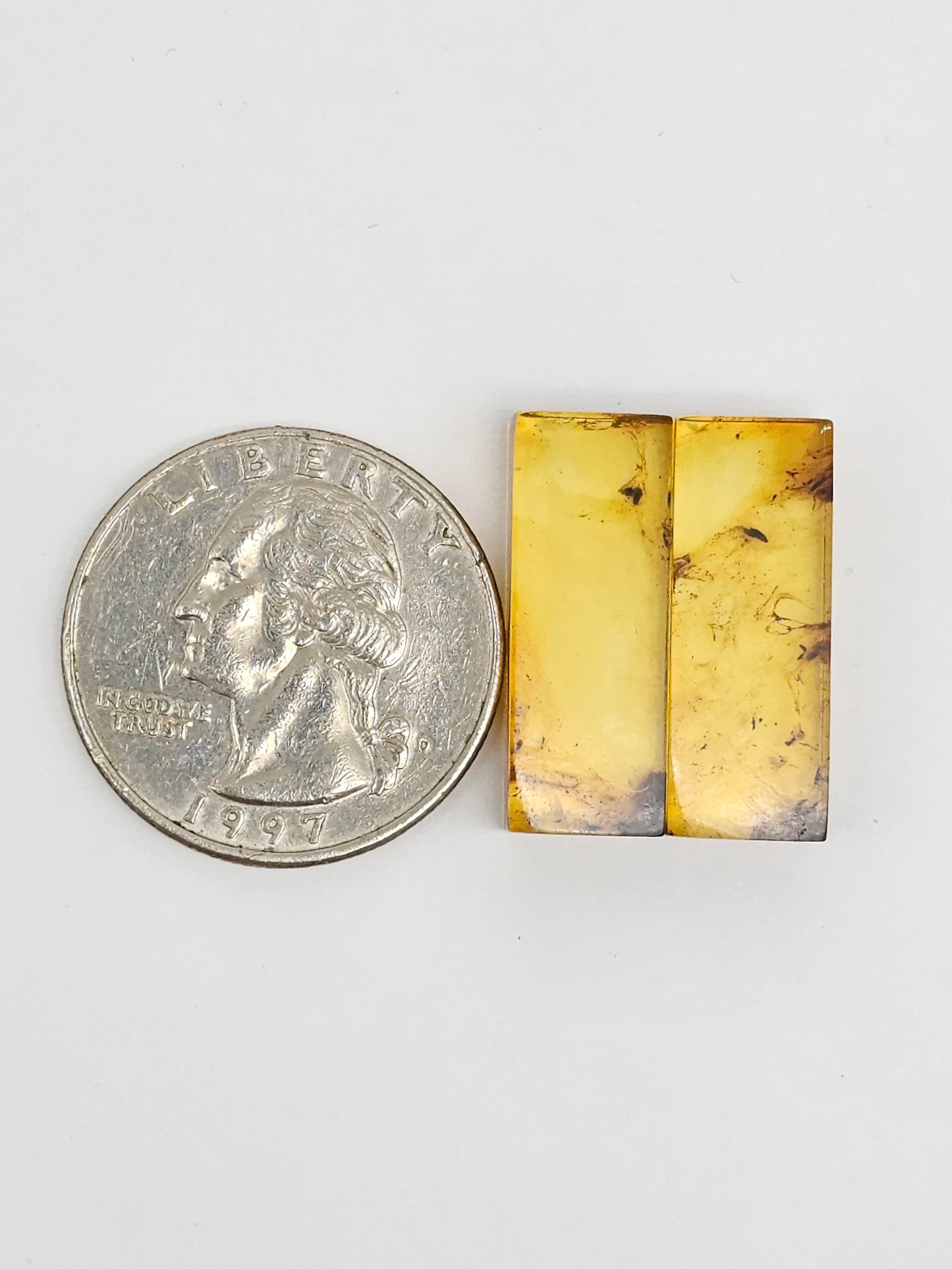 Amber Rectangle Cabochon