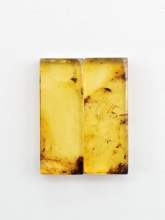 Amber Rectangle Cabochon