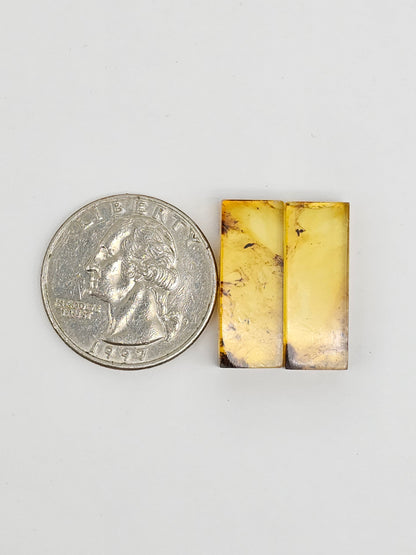 Amber Rectangle Cabochon
