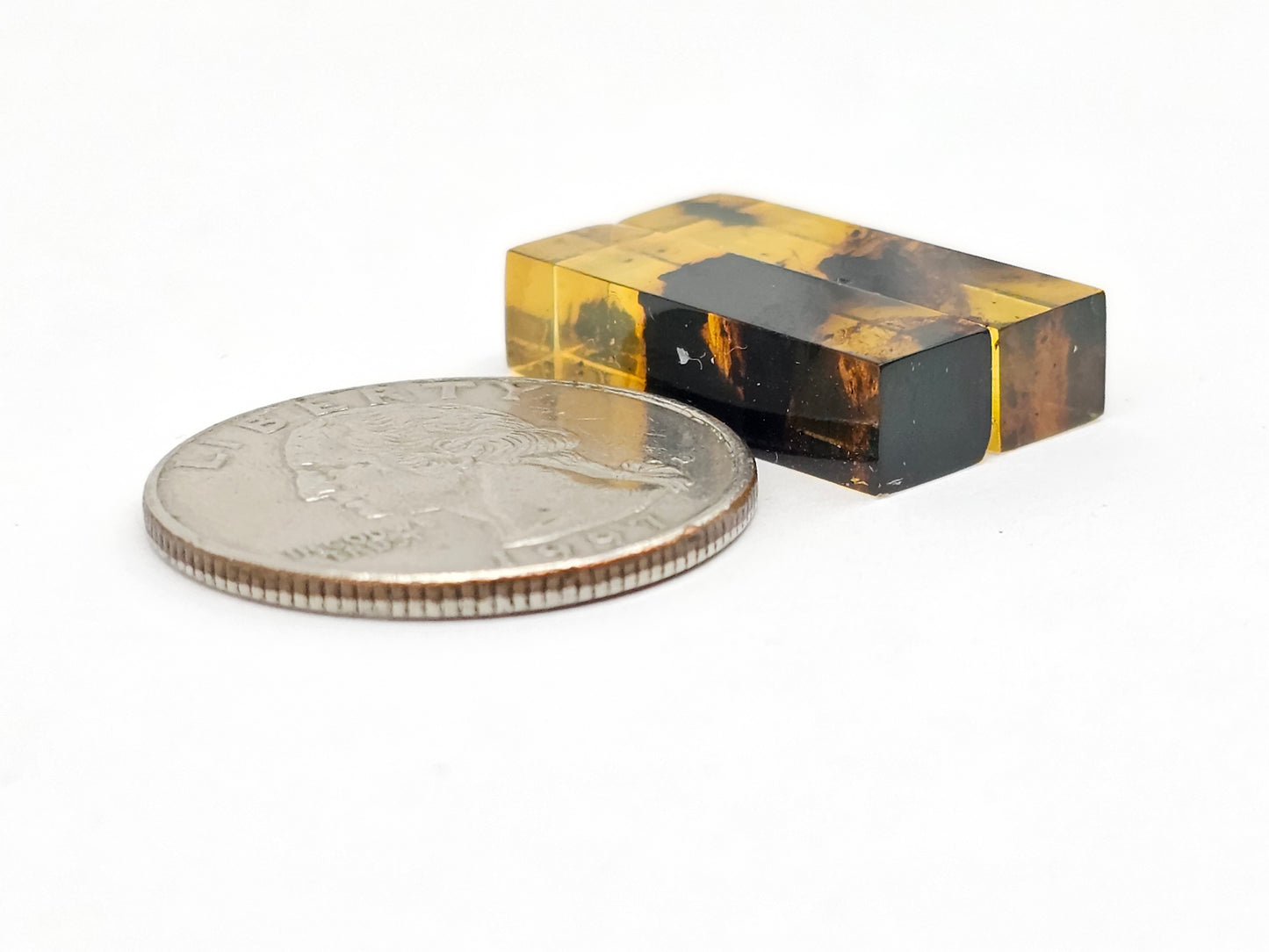 Amber Rectangle Cabochon