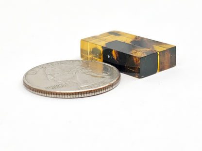 Amber Rectangle Cabochon