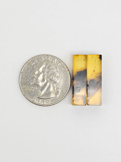 Amber Rectangle Cabochon