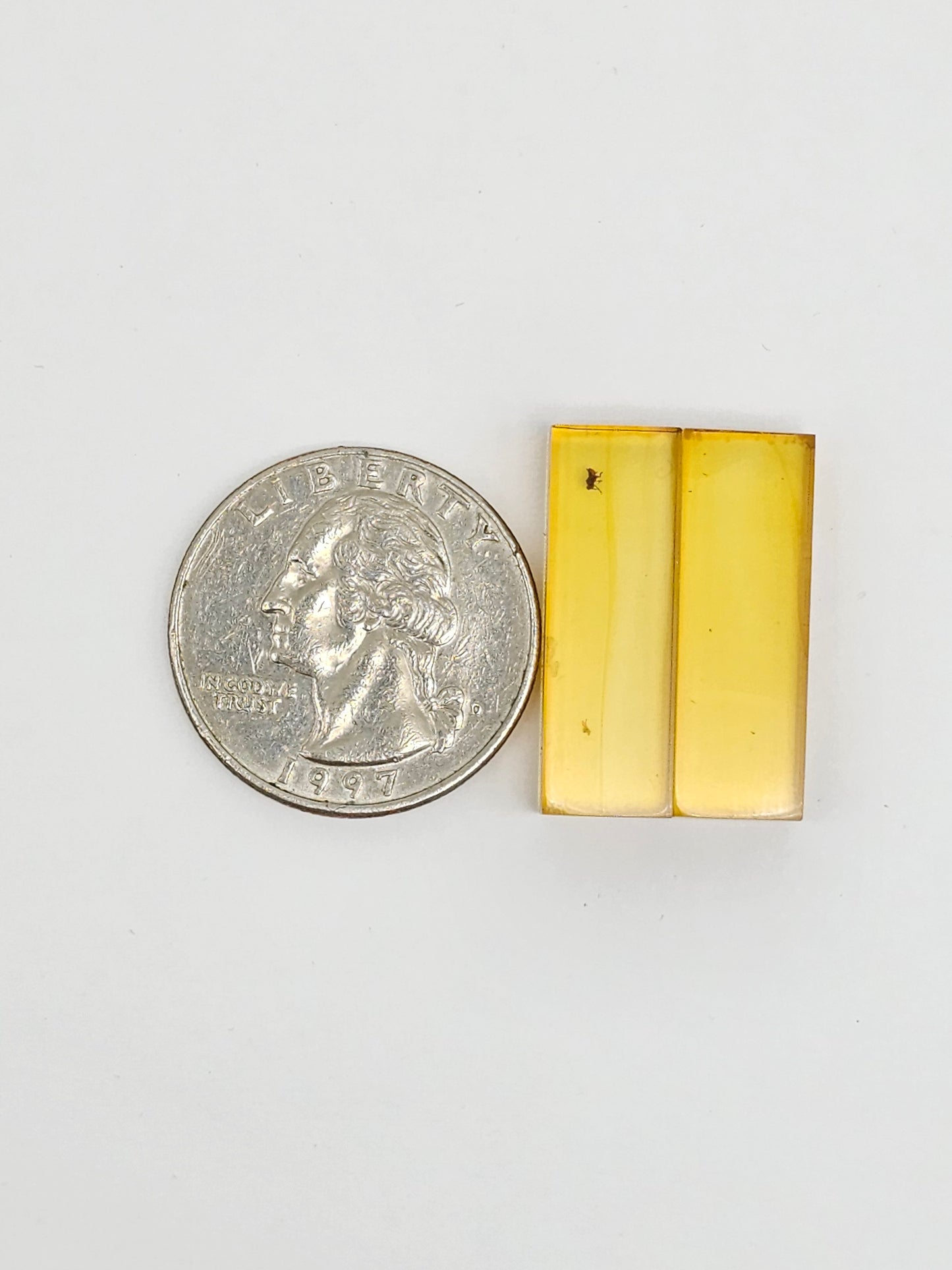 Amber Rectangle Cabochon