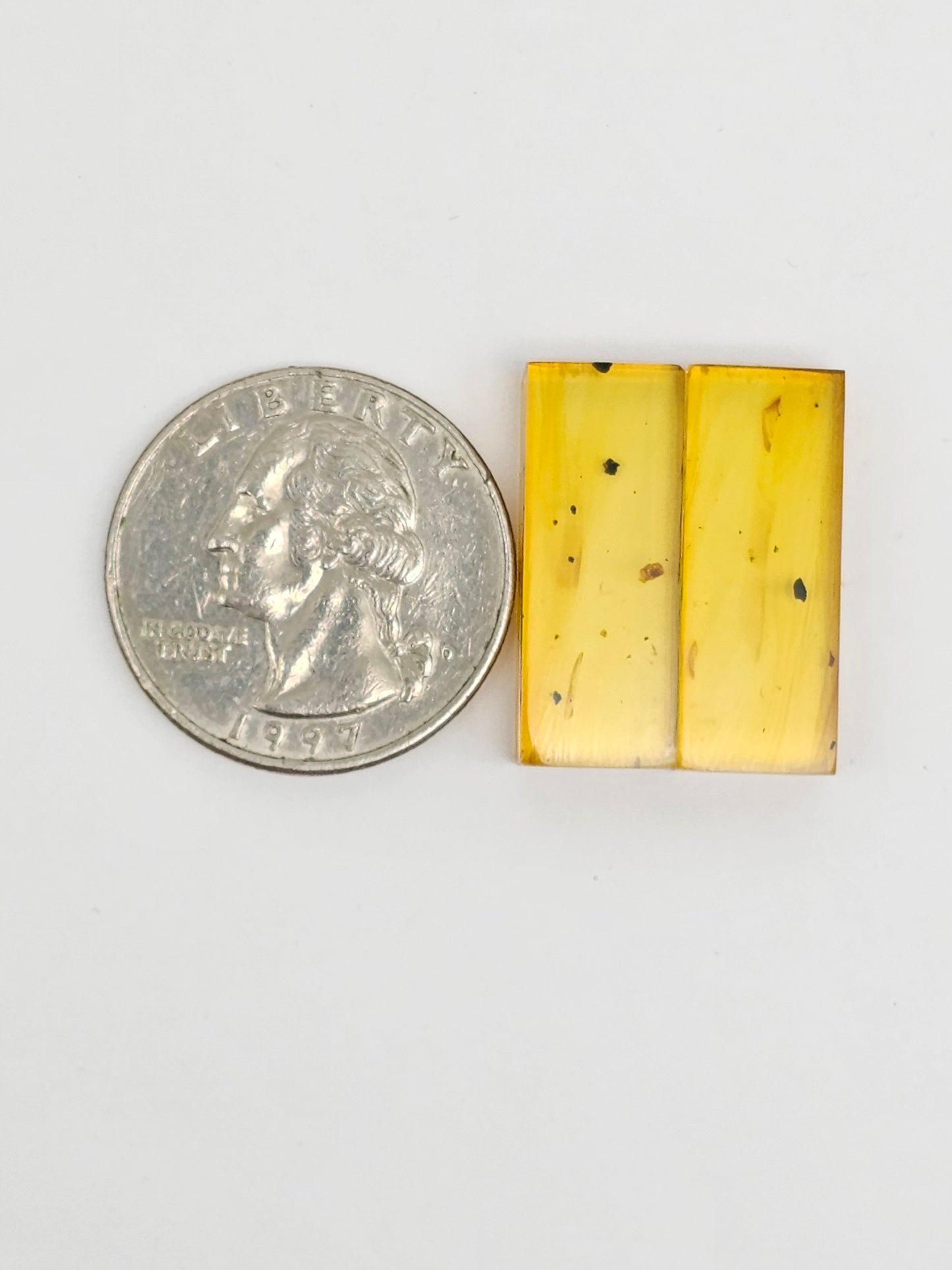 Amber Rectangle Cabochon