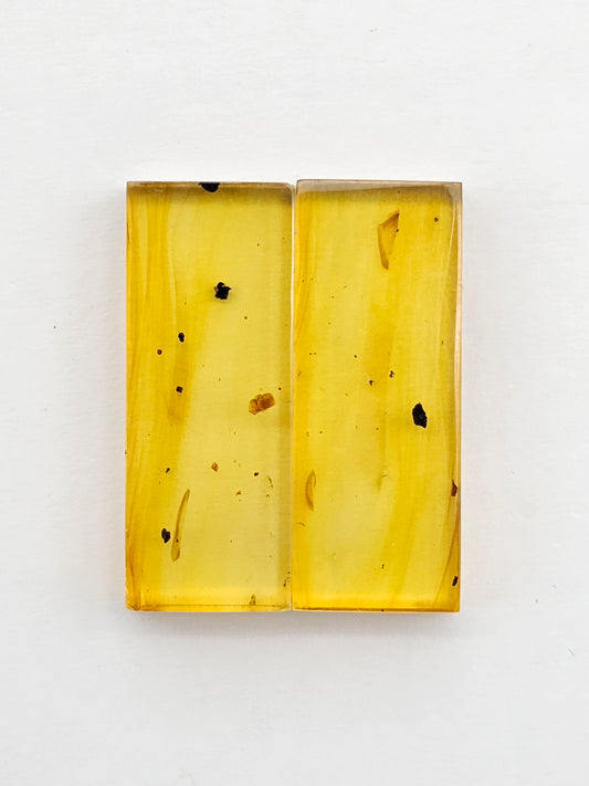 Amber Rectangle Cabochon