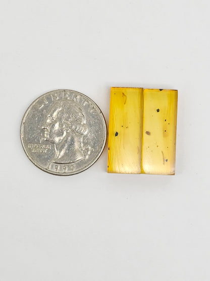 Amber Rectangle Cabochon