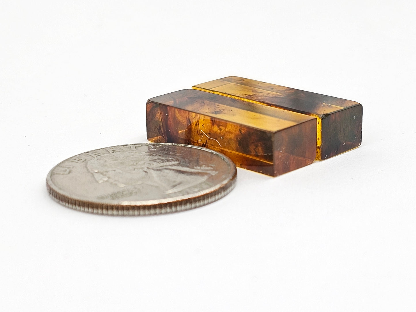Amber Rectangle Cabochon