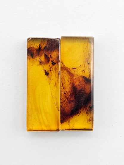 Amber Rectangle Cabochon