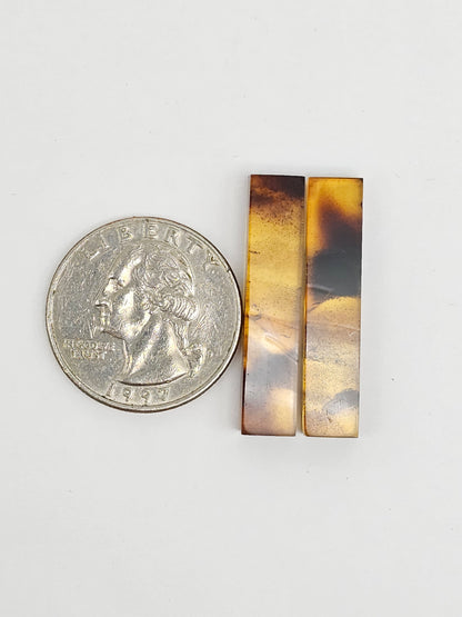 Amber Rectangle Cabochon