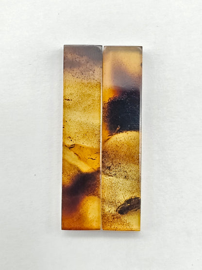 Amber Rectangle Cabochon