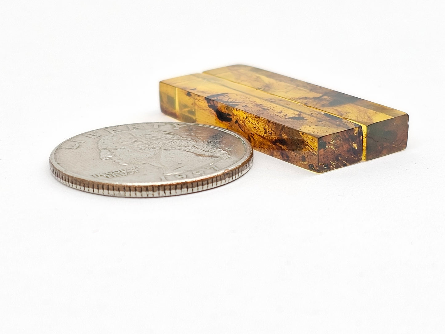 Amber Rectangle Cabochon